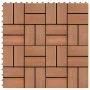 WPC-Verandafliesen 30x30 cm 1 m² Teakfarbe 11 Einheiten von vidaXL, Böden und Teppiche - Ref: Foro24-45032, Preis: 59,12 €, R...