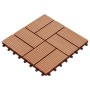 WPC-Verandafliesen 30x30 cm 1 m² Teakfarbe 11 Einheiten von vidaXL, Böden und Teppiche - Ref: Foro24-45032, Preis: 57,93 €, R...