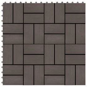 WPC Verandafliesen 30x30 cm 1 m² dunkelbraun 11 Stk von vidaXL, Böden und Teppiche - Ref: Foro24-45033, Preis: 58,96 €, Rabat...