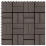 WPC Verandafliesen 30x30 cm 1 m² dunkelbraun 11 Stk von vidaXL, Böden und Teppiche - Ref: Foro24-45033, Preis: 55,56 €, Rabat...