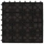 Baldosas para porche de WPC 30x30 cm 1 m² marrón oscuro 11 uds de vidaXL, Suelos y moquetas - Ref: Foro24-45033, Precio: 56,6...