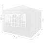 Carpa para celebraciones blanco 3x3 m de vidaXL, Carpas y cenadores - Ref: Foro24-45096, Precio: 77,69 €, Descuento: %