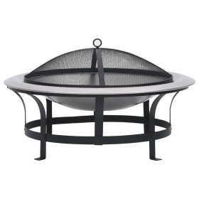 Garden brazier with stainless steel grill 76 cm by vidaXL, Chimneys - Ref: Foro24-46530, Price: 151,07 €, Discount: %