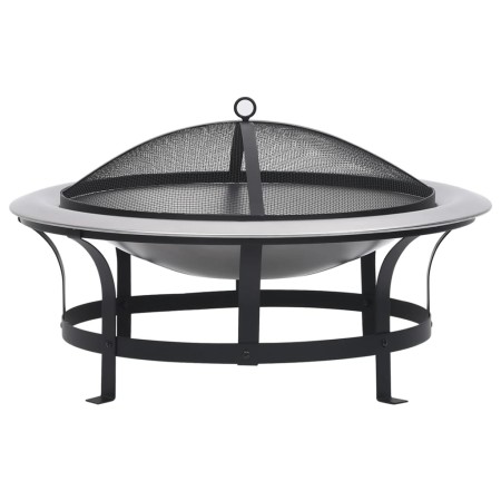 Brasero de jardín con parrilla acero inoxidable 76 cm de vidaXL, Chimeneas - Ref: Foro24-46530, Precio: 151,07 €, Descuento: %