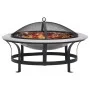 Garden brazier with stainless steel grill 76 cm by vidaXL, Chimneys - Ref: Foro24-46530, Price: 151,66 €, Discount: %