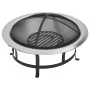 Garden brazier with stainless steel grill 76 cm by vidaXL, Chimneys - Ref: Foro24-46530, Price: 151,66 €, Discount: %