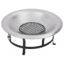 Brasero de jardín con parrilla acero inoxidable 76 cm de vidaXL, Chimeneas - Ref: Foro24-46530, Precio: 151,07 €, Descuento: %