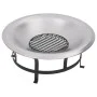 Garden brazier with stainless steel grill 76 cm by vidaXL, Chimneys - Ref: Foro24-46530, Price: 151,66 €, Discount: %