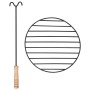 Brasero de jardín con parrilla acero inoxidable 76 cm de vidaXL, Chimeneas - Ref: Foro24-46530, Precio: 151,07 €, Descuento: %