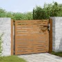 Puerta de jardín acero corten diseño cuadrado 105x105 cm