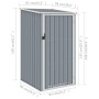 Gartenschuppen aus grau verzinktem Stahl, 87 x 98 x 159 cm von vidaXL, Schuppen - Ref: Foro24-46290, Preis: 112,00 €, Rabatt: %