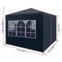 Blue celebration tent 3x3 m by vidaXL, Tents and gazebos - Ref: Foro24-45097, Price: 70,56 €, Discount: %