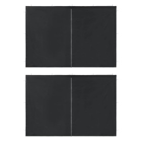 Walls for party tents with zipper 2 pcs PE anthracite by vidaXL, Tents and gazebos - Ref: Foro24-45118, Price: 21,15 €, Disco...