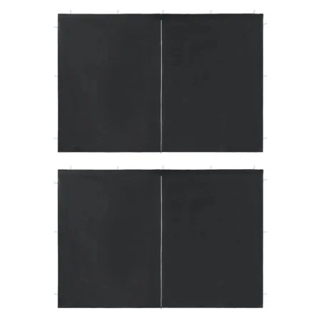 Walls for party tents with zipper 2 pcs PE anthracite by vidaXL, Tents and gazebos - Ref: Foro24-45118, Price: 22,05 €, Disco...