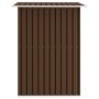 Caseta de almacenamiento jardín acero marrón 204x132x186 cm