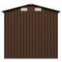 Brauner Gartenschuppen aus Stahl, 204 x 132 x 186 cm von vidaXL, Schuppen - Ref: Foro24-47029, Preis: 228,59 €, Rabatt: %