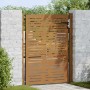 Puerta de jardín acero corten diseño cuadrado 105x130 cm