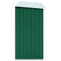 Casetilla para leña acero galvanizado verde 330x84x152 cm