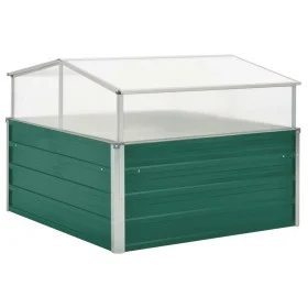 Grünes Gewächshaus aus verzinktem Stahl, 100 x 100 x 77 cm von vidaXL, Töpfe und Pflanzgefäße - Ref: Foro24-47020, Preis: 88,...