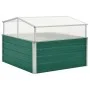 Invernadero de acero galvanizado verde 100x100x77 cm de vidaXL, Maceteros y jardineras - Ref: Foro24-47020, Precio: 88,69 €, ...
