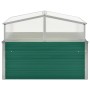 Green galvanized steel greenhouse 100x100x77 cm by vidaXL, Pots and planters - Ref: Foro24-47020, Price: 82,79 €, Discount: %