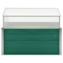 Invernadero de acero galvanizado verde 100x100x77 cm de vidaXL, Maceteros y jardineras - Ref: Foro24-47020, Precio: 82,79 €, ...