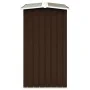Gartenschuppen für Brennholz, braun verzinkter Stahl, 172x91x154 cm von vidaXL, Zubehör für Taschen und Brennholzhalter - Ref...