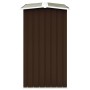 Gartenschuppen für Brennholz, braun verzinkter Stahl, 172x91x154 cm von vidaXL, Zubehör für Taschen und Brennholzhalter - Ref...