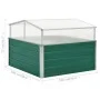 Invernadero de acero galvanizado verde 100x100x77 cm de vidaXL, Maceteros y jardineras - Ref: Foro24-47020, Precio: 88,69 €, ...