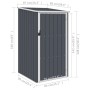 Cobertizo de jardín acero galvanizado antracita 87x98x159 cm de vidaXL, Cobertizos - Ref: Foro24-46291, Precio: 121,90 €, Des...