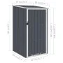Gartenhaus aus anthrazitfarbenem, verzinktem Stahl, 87 x 98 x 159 cm von vidaXL, Schuppen - Ref: Foro24-46291, Preis: 120,82 ...