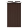 Brauner Brennholzkasten aus verzinktem Stahl, 330 x 92 x 153 cm von vidaXL, Zubehör für Taschen und Brennholzhalter - Ref: Fo...