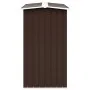 Brauner Brennholzkasten aus verzinktem Stahl, 330 x 92 x 153 cm von vidaXL, Zubehör für Taschen und Brennholzhalter - Ref: Fo...