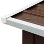 Brauner Brennholzkasten aus verzinktem Stahl, 330 x 92 x 153 cm von vidaXL, Zubehör für Taschen und Brennholzhalter - Ref: Fo...