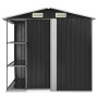 Garden shed and anthracite iron shelving 205x130x183 cm by vidaXL, Sheds - Ref: Foro24-47106, Price: 270,80 €, Discount: %