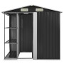 Garden shed and anthracite iron shelving 205x130x183 cm by vidaXL, Sheds - Ref: Foro24-47106, Price: 270,80 €, Discount: %