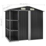 Garden shed and anthracite iron shelving 205x130x183 cm by vidaXL, Sheds - Ref: Foro24-47106, Price: 270,80 €, Discount: %