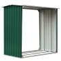 Gartenschuppen für Brennholz, grün verzinkter Stahl, 172 x 91 x 154 cm von vidaXL, Zubehör für Taschen und Brennholzhalter - ...