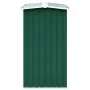Caseta de jardín para leña acero galvanizado verde 172x91x154cm de vidaXL, Accesorios para bolsas y soportes de leña - Ref: F...