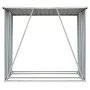 Grüner Brennholzkasten aus verzinktem Stahl, 163 x 83 x 154 cm von vidaXL, Zubehör für Taschen und Brennholzhalter - Ref: For...