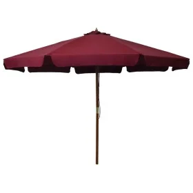 Sombrilla de jardín con palo de madera color burdeos 330 cm de vidaXL, Sombrillas - Ref: Foro24-47216, Precio: 115,46 €, Desc...
