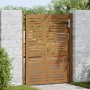 Puerta de jardín acero corten diseño cuadrado 105x155 cm