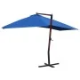 Hängender Gartenschirm mit blauer Holzstange 400x300cm von vidaXL, Sonnenschirme - Ref: Foro24-47123, Preis: 145,45 €, Rabatt: %