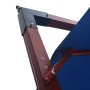 Sombrilla de jardín colgante con palo de madera azul 400x300cm de vidaXL, Sombrillas - Ref: Foro24-47123, Precio: 145,45 €, D...