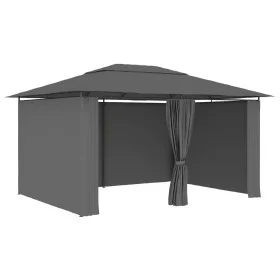 Garden tent with anthracite gray curtains 4x3 m by vidaXL, Tents and gazebos - Ref: Foro24-47960, Price: 283,41 €, Discount: %