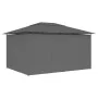 Garden tent with anthracite gray curtains 4x3 m by vidaXL, Tents and gazebos - Ref: Foro24-47960, Price: 283,41 €, Discount: %