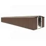 Cobertizo de jardín acero galvanizado marrón 257x990x181 cm de vidaXL, Cobertizos - Ref: Foro24-47039, Precio: 1,00 €, Descue...
