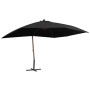 Hängender Sonnenschirm mit schwarzer Holzstange 400x300cm von vidaXL, Sonnenschirme - Ref: Foro24-47122, Preis: 147,44 €, Rab...