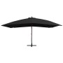 Hängender Sonnenschirm mit schwarzer Holzstange 400x300cm von vidaXL, Sonnenschirme - Ref: Foro24-47122, Preis: 147,44 €, Rab...