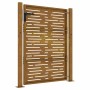 Puerta de jardín acero corten diseño cuadrado 105x155 cm